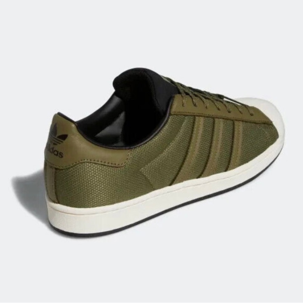 ❌SOLD❌ Adidas [7] Superstar Men's Focus Olive & White Sneakers GZ4829 - Picture 2 of 7